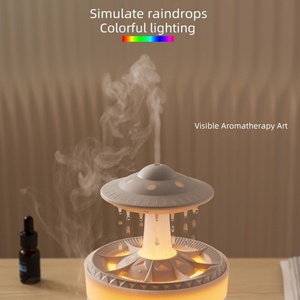 Humidificador Eléctrico de 350 ml con Diseño de Nube de Lluvia, Envío Rápido, Difusor de Agua con Forma de OVNI, Control Remoto, Plástico, para Uso Doméstico - Product Image 3