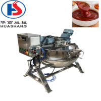 Huashang Custom Stoomverwarmde RVS-jacketketel met ankeragitator voor producten met hoge viscositeit