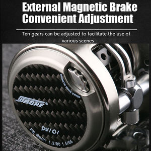 Topline 9 + 1BB Max <span class=keywords><strong>Drag</strong></span> 6kg Todo el carrete de metal Carrete de pesca Rueda de resistencia al agua Carretes giratorios de pesca - Product Image 4
