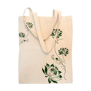 KAISEN individuell bedruckte Öko-recycling-einfach-einkaufstasche einfarbige bio-baumwoll-canvas-tote-tasche mit logo