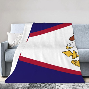 Coperta in flanella di alta qualità con bandiera della <span class=keywords><strong>Samoa</strong></span> Americana, per tutte le stagioni, ideale per casa, <span class=keywords><strong>divano</strong></span>, <span class=keywords><strong>letto</strong></span>, soggiorno - Product Image 1