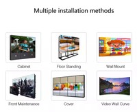 Mur vidéo professionnel 4K IPS LCD avec revêtement anti-traces de doigts HDMI 2.1 Montage mural/sur pied pour usage commercial (46/49/55/65 pouces)
