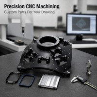 Plaque de base en aluminium usinée CNC de précision Aodapu, support de montage anodisé avec tolérance de +0,005 mm, compatible OEM/ODM, vente en gros