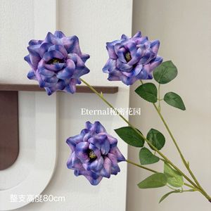 ดอกกุหลาบจำลอง 3 มิติ ขนาด 80 ซม. สำหรับตกแต่งงานแต่งงาน ดอกไม้ประดิษฐ์ - Product Image 1