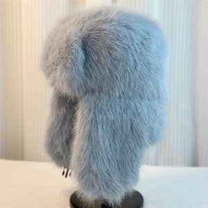 Zhenbang özel Unisex sıcak kulaklıklar kalınlaştırmak kulak-flapped 3D nakış dijital baskı Faux kürk Ushanka kayak kap - Product Image 4