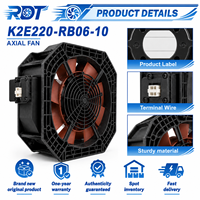 Ventilateur de circulation d'air industriel K2E220-RB06-10, ventilateur radial pour refroidissement de armoire, équipement de ventilation CVC, pièce de rechange