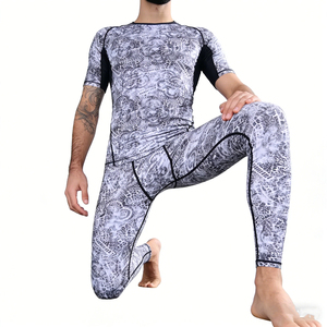 Rashguard BJJ Stile Manto - Rashguard Unico a Taglio Lungo per Jiu Jitsu da Uomo, Rashguard BJJ Personalizzato con Copertura Toracica Estesa - Product Image 5