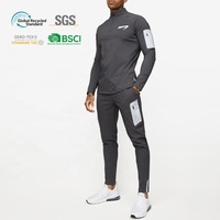 T-shirt de course à manches longues pour homme, col zippé 1/4, séchage rapide, pull athlétique, haut de performance pour l'entraînement, le golf et la randonnée