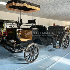 Voiture de tourisme électrique convertible à toit ouvert avec sièges en cuir imperméables et pneus pneumatiques/solides - Modèle Noble Tourist - Product Image 2