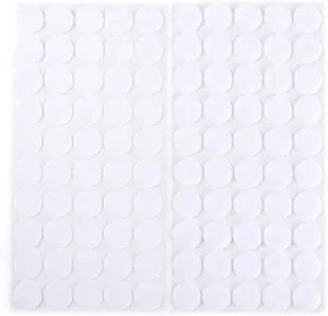 Factory Direct Sales Stock 16mm 20mm White strong self-Adhesive Hook And Loop tape Dot