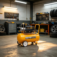 Compresseur d'air portable à piston 50L 2400W 3HP à entraînement direct 0,22m³/min Pompe à air haute vitesse - Réparation automobile, garage et outils pneumatiques