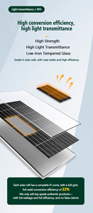 Module photovoltaïque bifacial de type N 690W-715W, efficacité 23%, 132 cellules, double vitrage, pour toiture commerciale et industrielle - Product Image 3