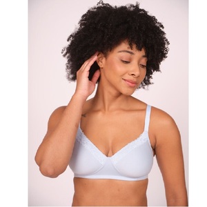 Sujetador tipo camiseta premium ligeramente acolchado con encaje para mujer, copa suave, sin costuras, cómodo, elegante, para uso diario. - Product Image 2