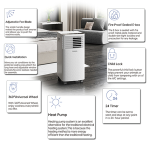 EU US AU 12000btu Household Portable air Conditioner with Fixed-frequency Heating and Cooling air Coolers Floor Ac - Product Image 2