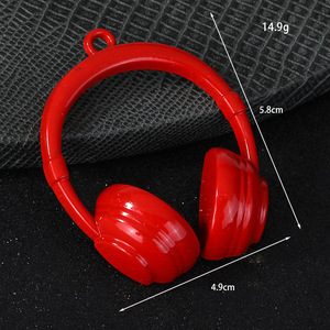 Breloque <span class=keywords><strong>pour</strong></span> casque audio supra-auriculaire en alliage de zinc brillant, accessoire <span class=keywords><strong>pour</strong></span> enrouleur de <span class=keywords><strong>badge</strong></span> DJ - Product Image 3