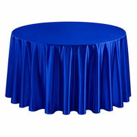 Nappe Ronde en Satin Brillant de 120 Pouces Prête à l'Expédition – Linge de Table Robuste et Durable pour Réceptions de Mariage, Cérémonies et Hôtellerie