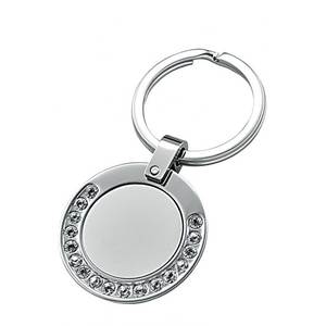 Llavero Redondo de Metal con Cristales, Tipo LED - Product Image 1