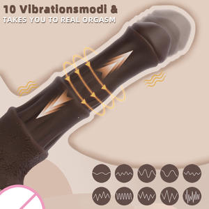 Vente en gros sensation de peau 10 gode vibrant réaliste jouet sexuel pour femme silicone souple gros godes pénis vibrateur jouets pour femmes - Product Image 2