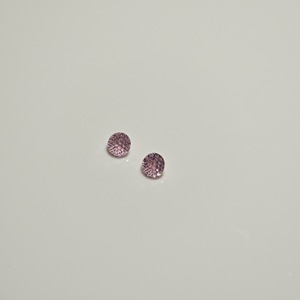 Deep Pink Round Zircon 4.0mm Firework Cut Bead Caps For DIY Jewelry Making - Product Image 4