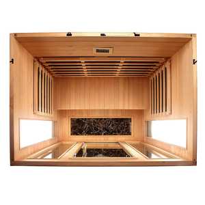 Calentador infrarrojo moderno para exteriores, madera maciza, 3 hombres, <span class=keywords><strong>Halo</strong></span>, Saunas infrarrojos lejanos, tamaño del hogar, Panel de Control de computadora interior, 57X52X80 - Product Image 5