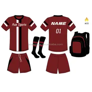 Ensembles de maillots de football de club sublimés Vêtements de football par sublimation Chemises de football pour hommes Vêtements de sport personnalisés Uniforme de l'équipe de football