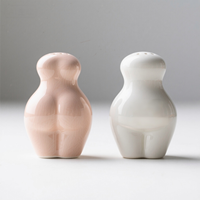 Tasse à café en céramique amusante de 8 oz en forme de fesses avec soucoupe, tasse à thé fantaisie en forme de corps, cadeau piqueur pour le bureau des femmes