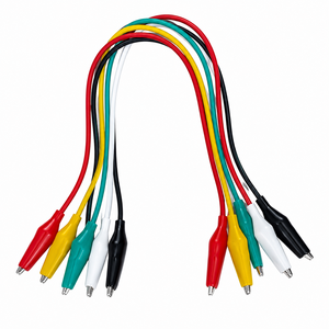 Fil de connexion électrique temporaire 22 AWG avec pinces crocodiles, fil de test à double extrémité avec pinces crocodiles - Product Image 2