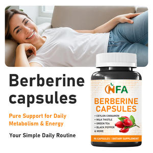 Cápsulas de Berberina OEM ODM con extracto de té verde y Berberina HCL. Mantienen los niveles de glucosa. Mejoran la función metabólica general. - Product Image 3