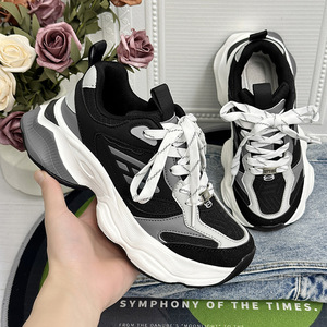 Chaussures de sport décontractées pour hommes et femmes, à semelle épaisse, tendance et polyvalentes, à lacets, pour l'été en plein air - Product Image 2