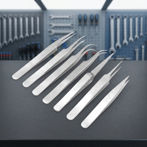 Odontomed 2011 Instruments de laboratoire Pince à feuille de platine, Pince à poils incarnés et éclats, Fine courbée 4,50" Réutilisable pour soins - Product Image 3