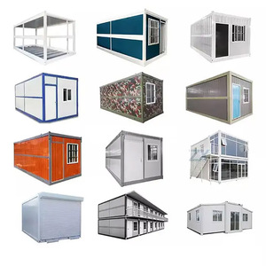 Casa de contenedores de acero plegable portátil Casas pequeñas modulares prefabricadas hechas de panel sándwich para aplicaciones de centros comerciales y hoteles - Product Image 3