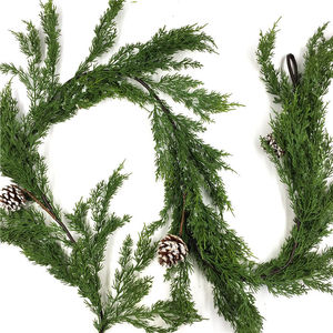 Guirlande de cèdre artificielle en rotin, nouvelle conception, fausse <span class=keywords><strong>plante</strong></span> suspendue avec baies et feuilles, pour extérieur, style vigne, de Chine - Product Image 3