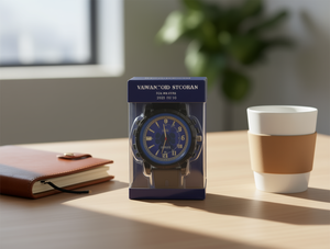 VAWANOID STCOHAN Orologio sportivo al quarzo da 40 mm con quadrante blu e cinturino in acciaio inossidabile da uomo con datario analogico - Product Image 2