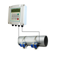 Débitmètre numérique à ultrasons mural à fixation par pince 4-20mA RS485 Modbus pour eau, eaux usées, CVC, eau réfrigérée
