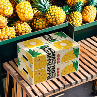 Boîtes cadeaux en carton ondulé personnalisées, écologiques et portables, de qualité alimentaire, pour fruits et cadeaux