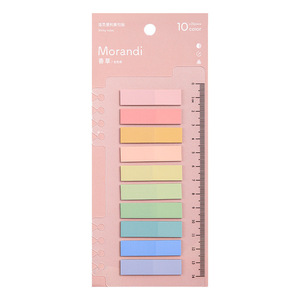 Bloc de Notas Adhesivas Morandi, Clásico, Bonito, de Colores, para Oficina, Escuela, Etiquetas de Índice, Bloc de Notas, Suministros de Papelería para Planificador y Cuaderno - Product Image 1