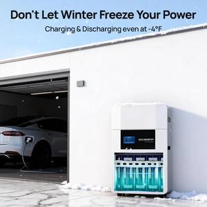 ECO-WORTHY <span class=keywords><strong>Batterie</strong></span> LiFePO4 <span class=keywords><strong>de</strong></span> stockage d'énergie 51,2 V 100 Ah murale hors réseau certifiée CE avec garantie <span class=keywords><strong>de</strong></span> 10 ans - Product Image 6