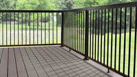 Kit de garde-corps en aluminium facile à installer, système de piquets noirs pour balcon, véranda, terrasse, escalier, résidentiel, commercial, extérieur