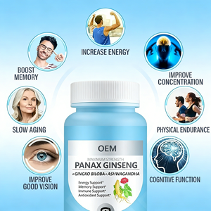 ODM/OEM Grosir OEM Label Pribadi Organik 7500mg Kekuatan Maksimum Panax Ginseng Ginkgo Biloba Ashwagandha Akar <span class=keywords><strong>Herbal</strong></span> Dewasa - Product Image 2