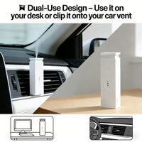Mini diffuseur d'arômes de voiture invisible, contrôlé par application, rechargeable, anti-fuite, arrêt automatique, USB-C, diffuseur de parfum à vibration, 1 an