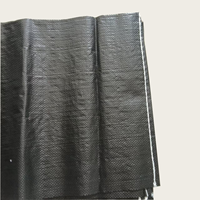 Sac tissé en PP noir 50KG 100KG, résistant aux UV, avec bande verte pour riz et engrais