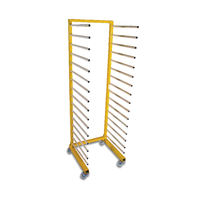 Chariot de séchage en acier multi-usages, étagère de rangement d'atelier, séchoir à bois, chariot de durcissement de dalles de pierre, utilitaire industriel
