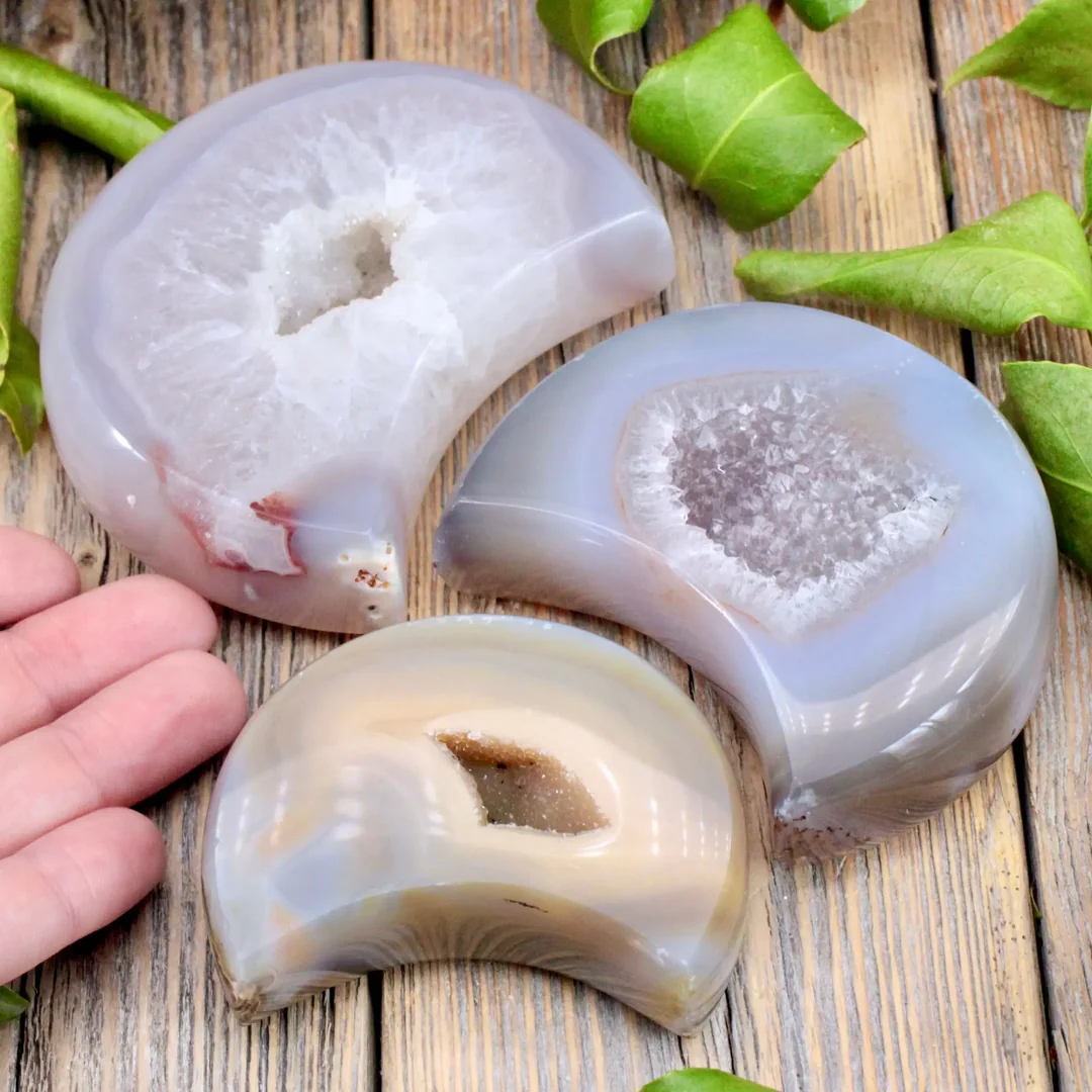 Agate Geode Moon