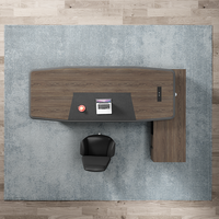 Bureau de direction de luxe en forme de L pour PDG moderne