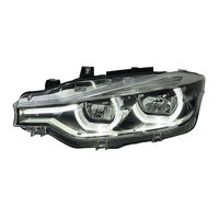 Lampu Depan LED SJC New V3 Sliver Smoke untuk BMW Seri 3 F30 F31 2013-2019 Kuning Putih Merah Tri-Color Drl Laris Manis Kualitas Tinggi