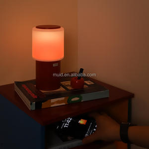 <span class=keywords><strong>Sunset</strong></span> Glow LED Night Light-USB Powered One-Touch Dimming Frosted Shade Base de metal Iluminación ambiental ecológica para relajación - Product Image 3