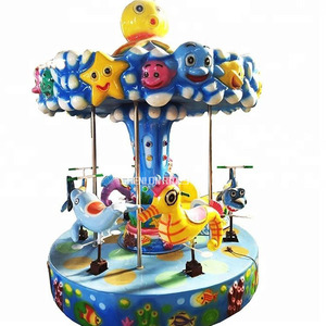 Kids Carousel Ride 6 giocatori Horse Carousel Game Machine Kiddie Ride Mini Carousel - Product Image 2