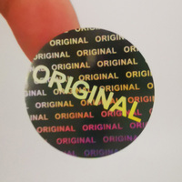 Logo personnalisé hologramme, étiquette originale Anti-vol, Laser 3D, pour certificat rond