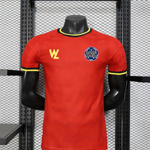 Camiseta <span class=keywords><strong>de</strong></span> Fútbol Personalizada <span class=keywords><strong>de</strong></span> la Selección <span class=keywords><strong>de</strong></span> Bélgica para la Copa Mundial 2026, Versión Jugador/Fanático, con Estampado <span class=keywords><strong>de</strong></span> <span class=keywords><strong>De</strong></span> <span class=keywords><strong>Bruyne</strong></span> y Lukaku, Calidad Tailandesa - Product Image 1