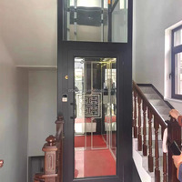 Pitless Hydraulic Home Elevator Small Compact Villa Lift No Machine Room Silent Smooth Running Factory Supply